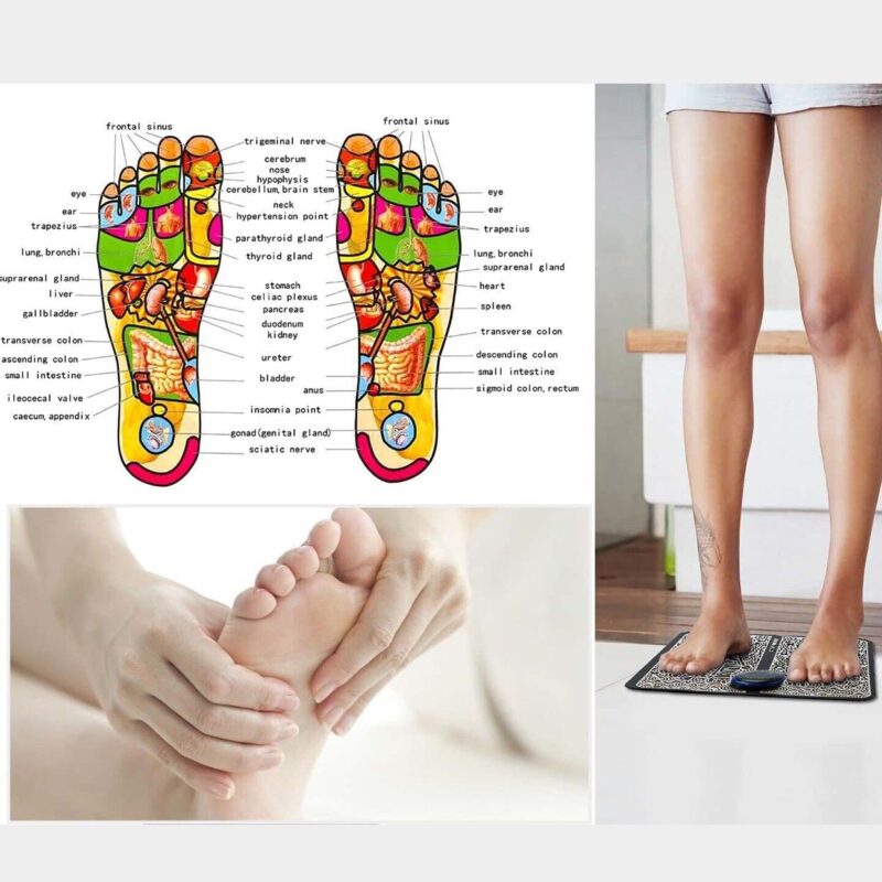 Vibrating Bubble Electric Ems Foot Massager Pad