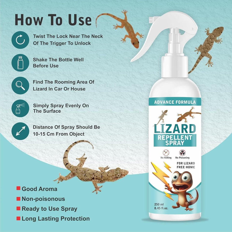 Lizard Repellent Spray Pest Control 250ML(BUY 1 GET 1 FREE!)