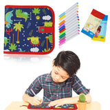 Erasable Doodle Slate Painting Kit for Kids Drawing Book with Wet Wipes & Colors for Kids